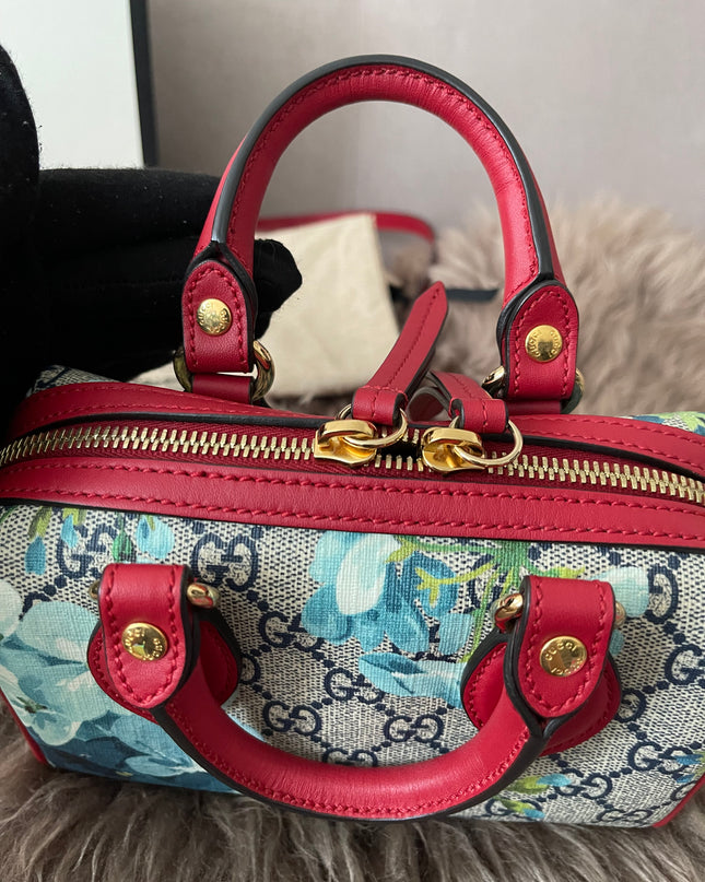 Preloved Authentic Gucci GG Blooms Mini Boston Bag