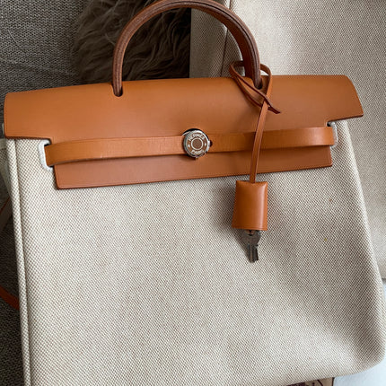 Preloved Authentic Hermes Herbag Zip