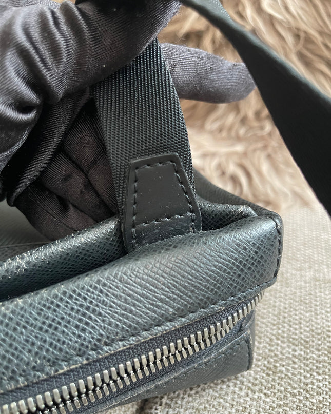 Preloved Authentic Louis Vuitton Taiga Leather Crossbody Bag – Épicéa Green, Silver Hardware