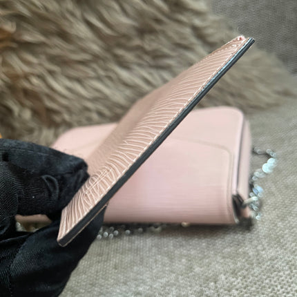 Preloved Authentic Louis Vuitton Felicie Pochette Epi Leather Rose Ballerine