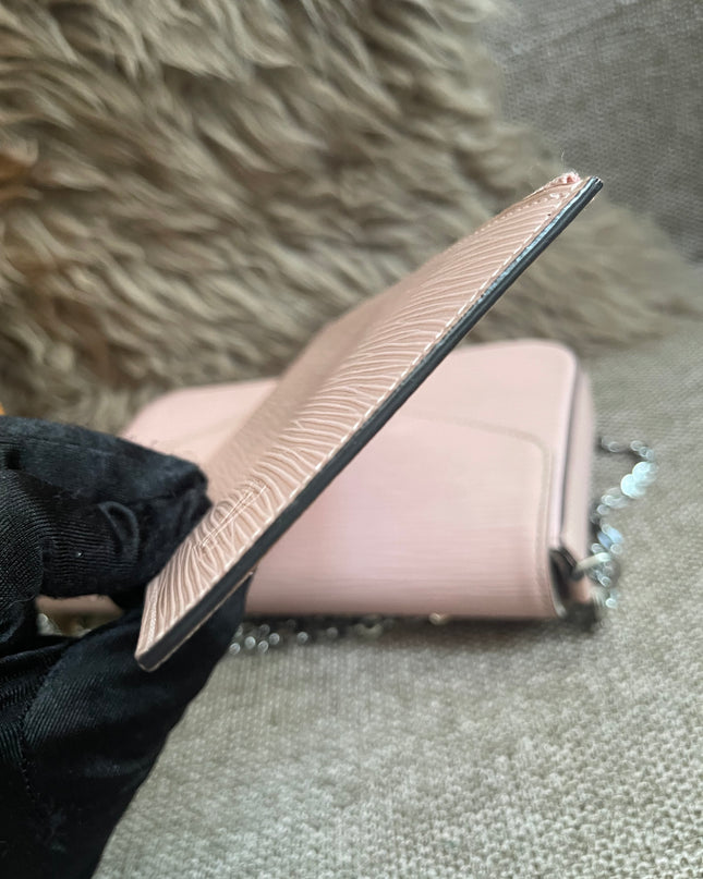 Preloved Authentic Louis Vuitton Felicie Pochette Epi Leather Rose Ballerine
