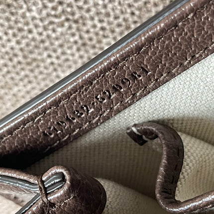 Preloved Authentic Gucci GG Supreme Canvas Leather and Python Medium Bamboo 1947 Top Handle Bag