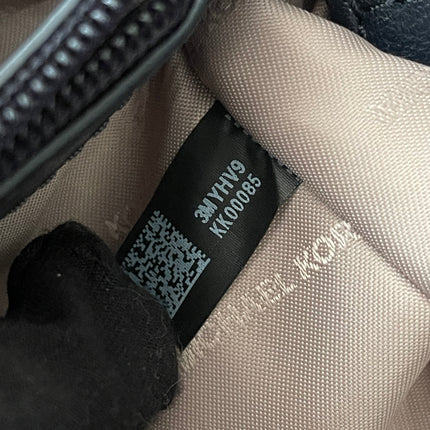 Preloved Authentic Michael Kors Black Leather Small Sloan Studded Chain Shoulder Bag