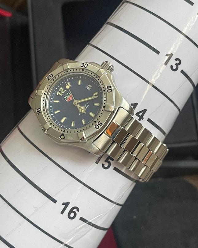 Preloved Authentic TAG Heuer Professional 200m Ladies Watch — Stainless Steel, Blue Dial