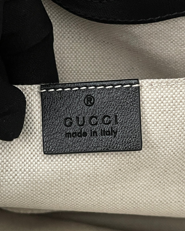 Preloved Authentic Rank A Gucci Horsebit 1955 tote bag in black leather