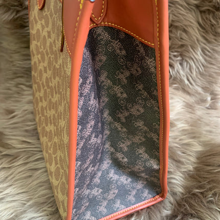 COACH Field Tote in Signature Canvas with Horse & Carriage Print