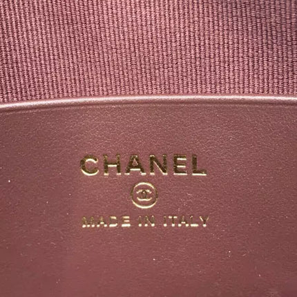 Preloved Authentic Rank A CHANEL Pre-Owned 2021 Matelassé round zip Wallet