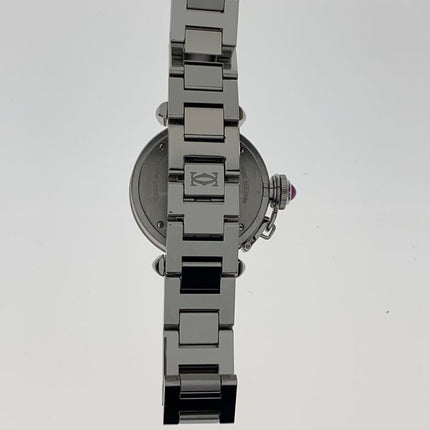 Preloved Authentic Cartier Quartz watch / Miss Pasha / Analog / Stainless steel / Pink / Silver
