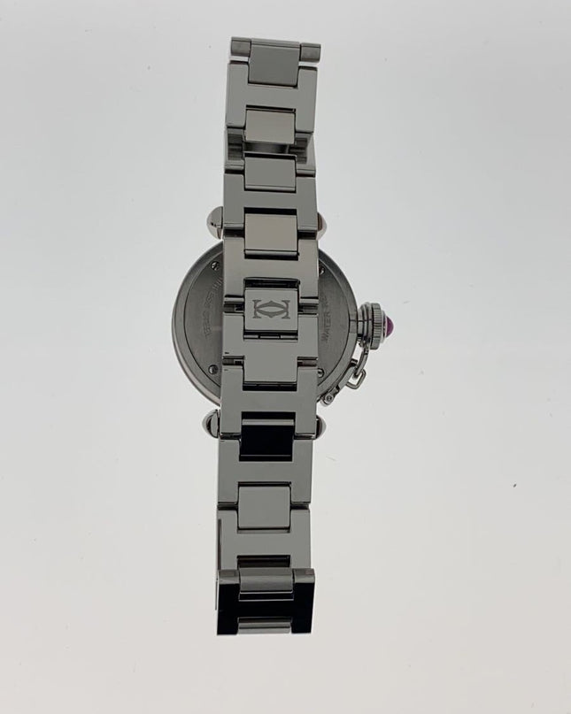 Preloved Authentic Cartier Quartz watch / Miss Pasha / Analog / Stainless steel / Pink / Silver