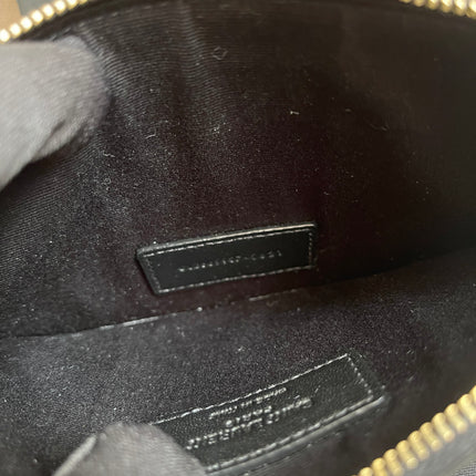 Preloved Authentic Saint Laurent Pouch Avenue Black Python Chain Bag