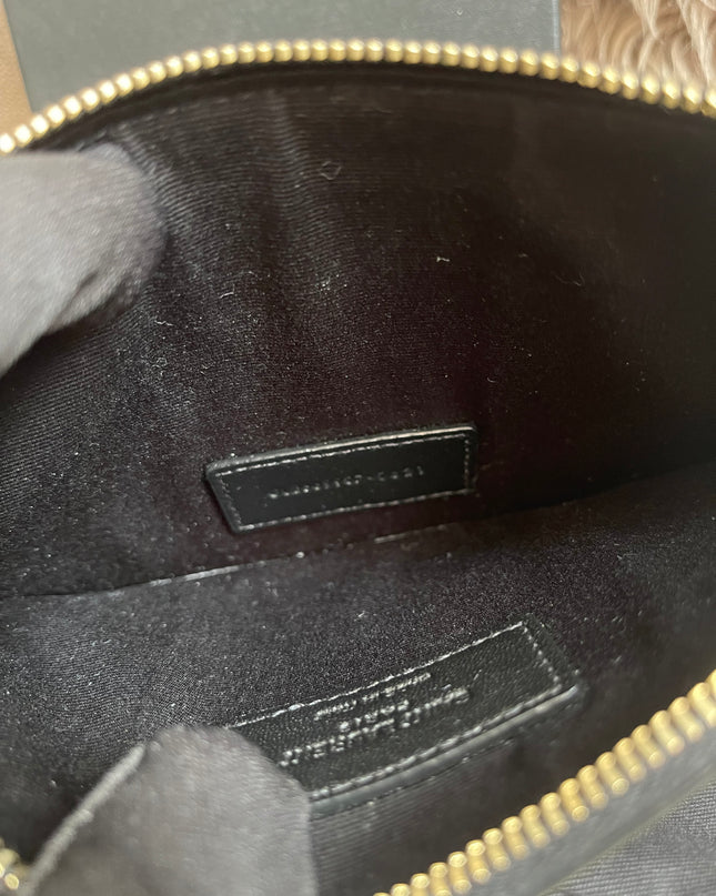Preloved Authentic Saint Laurent Pouch Avenue Black Python Chain Bag