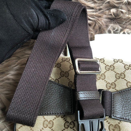 Preloved Gucci Waist Belt Bag GG Canvas