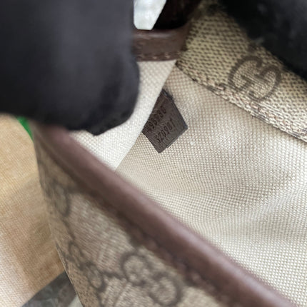 Preloved Gucci Brown GG Supreme Canvas and Leather Neo Vintage Web Belt Bag