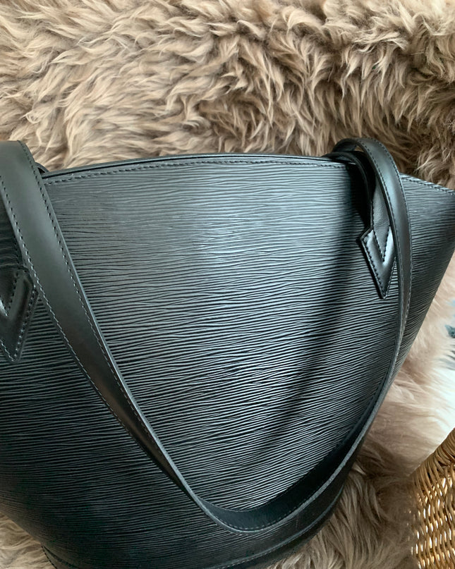 Louis Vuitton Black Epi Leather Saint Jacques PM Tote