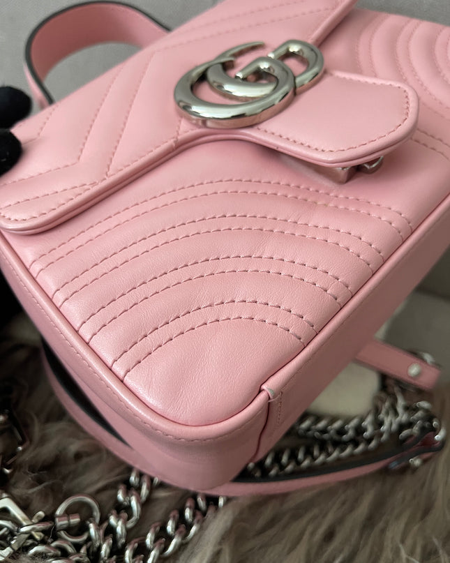 Preloved Authentic GUCCI GG Marmont mini top handle bag
