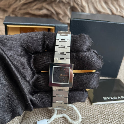 Preloved Authentic Bvlgari Quadrato SQ22 SS Ladies Watch