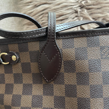 Preloved Authentic Louis Vuitton Neverfull PM — Damier Ebène Canvas
