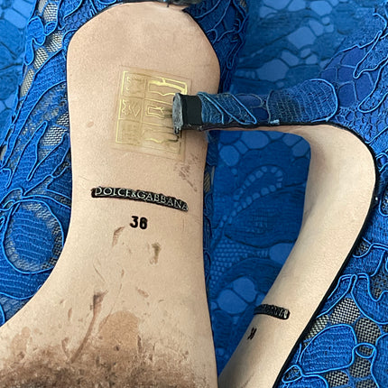 Preloved Authentic Dolce&Gabbana Lace rainbow pumps SZ36