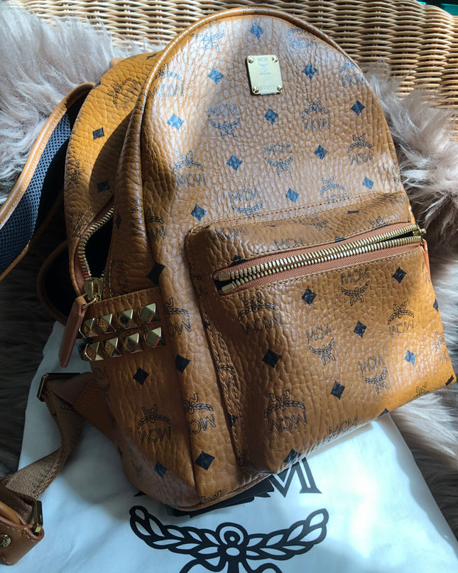 Preloved  MCM Stark Side Studs Backpack