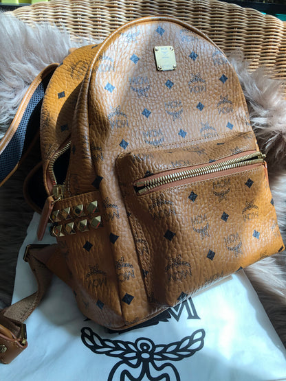 Preloved  MCM Stark Side Studs Backpack