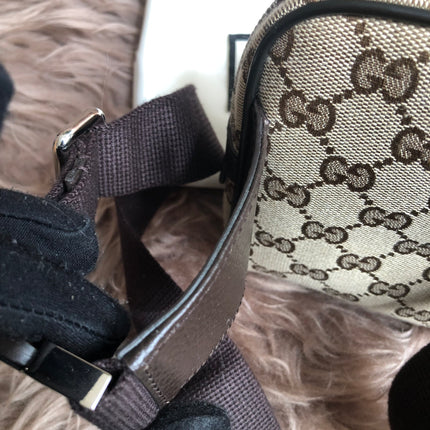 Preloved Gucci Waist Belt Bag GG Canvas