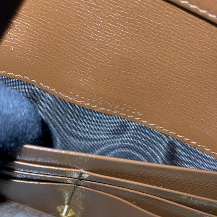 Preloved Authentic Gucci Horsebit 1955 Wallet with Chain in GG Supreme canvas