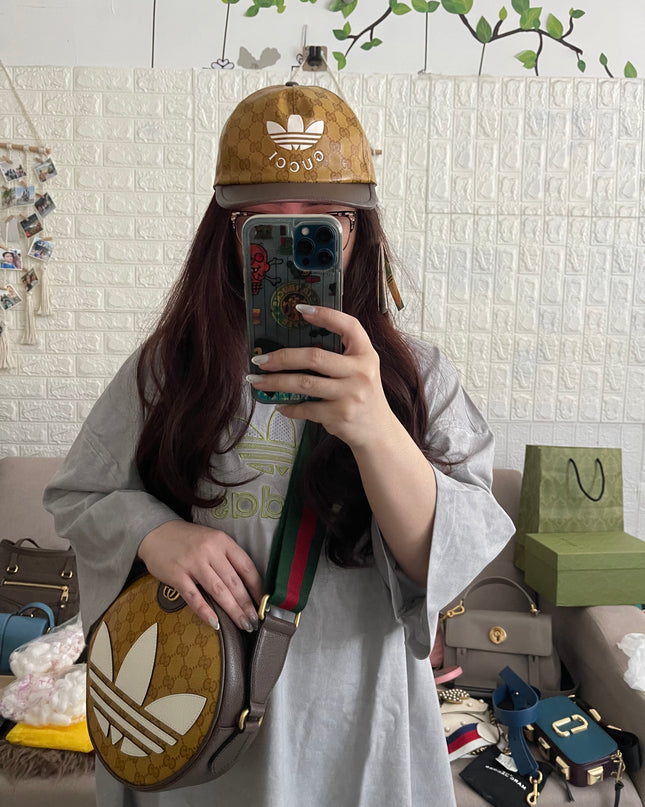 Preloved Authentic Gucci x adidas Baseball Hat Sz M