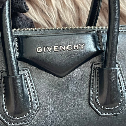 Preloved Authentic Givenchy Mini Antigona Bag Black Calf Leather