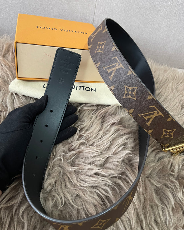Brandnew LV Initials 40MM Reversible Belt SZ 95/38
