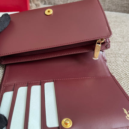 Preloved Authentic Cartier Must de Cartier Long Wallet in Bordeaux