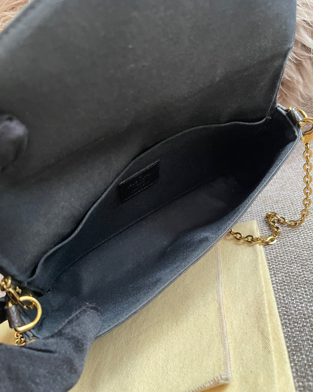 Preloved Authentic LV Félicie Pochette – Limited Edition Floral Jacquard Canvas