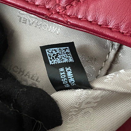 Preloved Authentic Michael Kors Red Vivianne Quilted Leather Shoulder Flap Bag