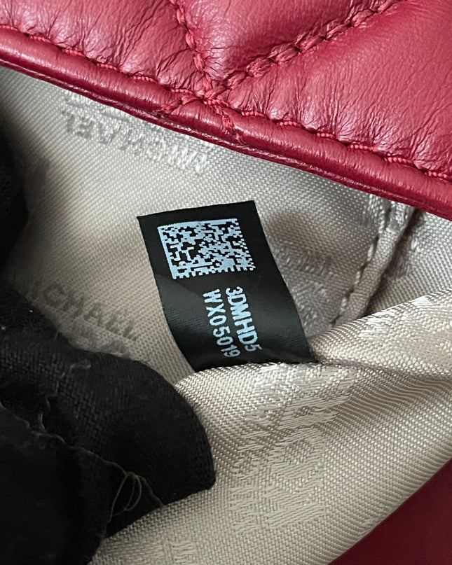 Preloved Authentic Michael Kors Red Vivianne Quilted Leather Shoulder Flap Bag