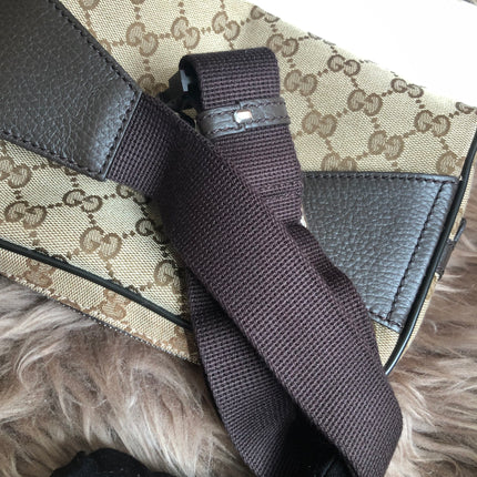 Preloved Gucci Waist Belt Bag GG Canvas