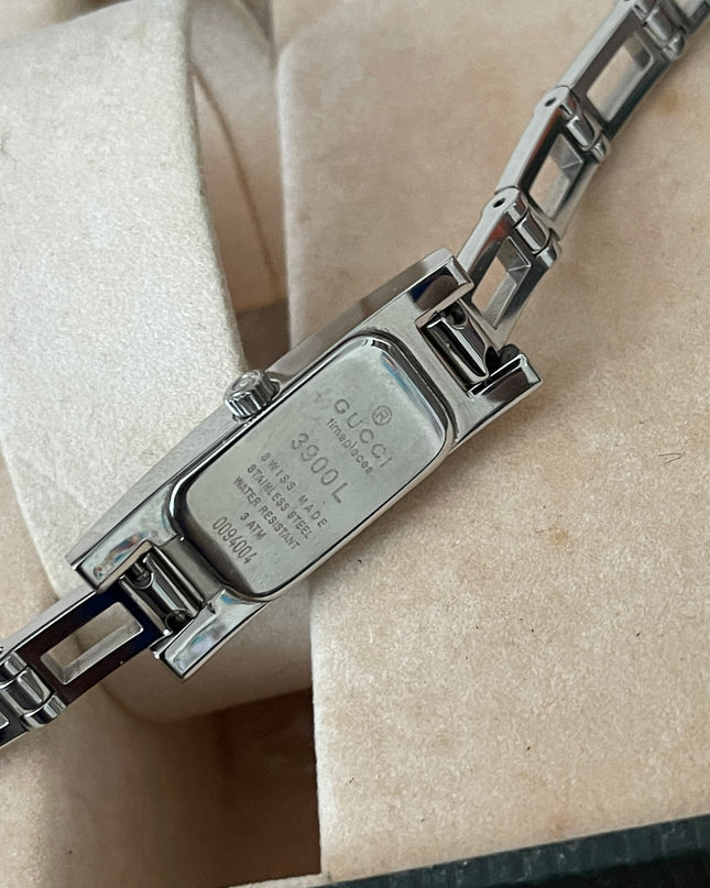 Preloved Authentic RANK AB Gucci Silver Stainless Steel 3900L watch 12 mm