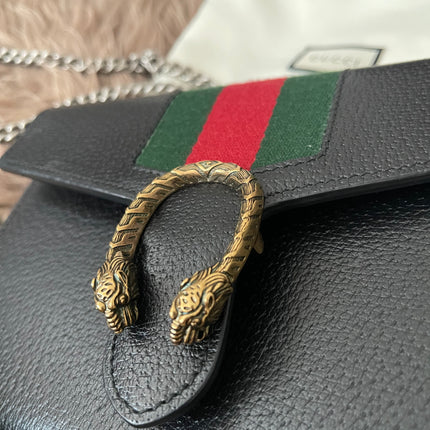 Preloved Authentic Gucci Dionysus Web Chain Wallet Leather Small crossbody bag