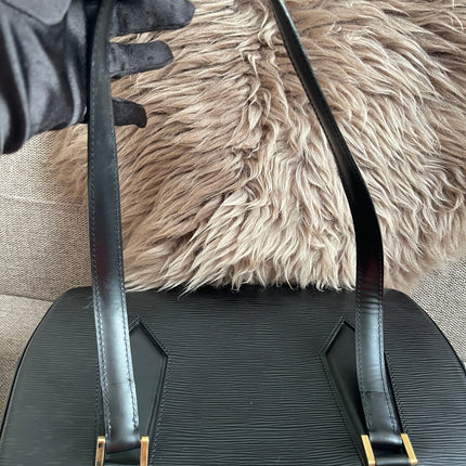 Preloved Authentic Louis Vuitton Epi Leather Sablon Shoulder Bag – Black
