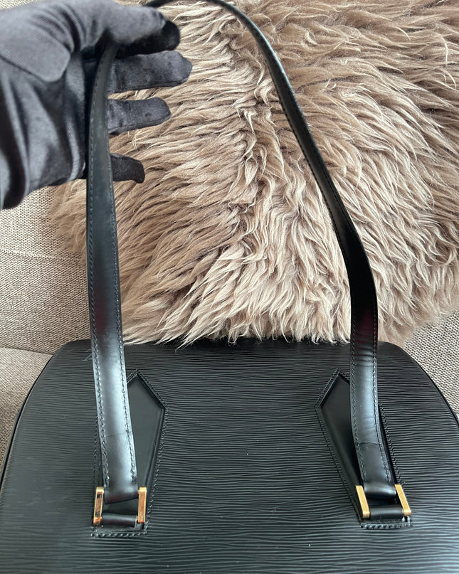 Preloved Authentic Louis Vuitton Epi Leather Sablon Shoulder Bag – Black