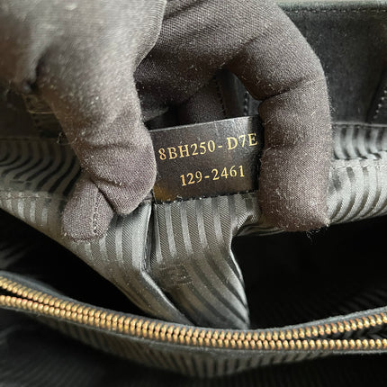 Preloved Fendi 2 Jours Bag Medium in Black w/initial