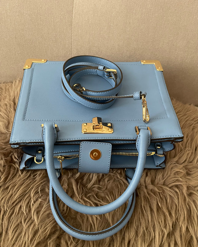 Preloved Authentic Michael Kors Kinsley Accordion Satchel