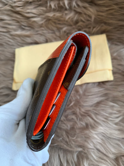 Louis Vuitton Monogram Orange Marie-Lou Wallet