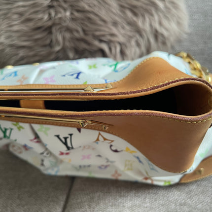Preloved Authentic Louis Vuitton Monogram Multicolore Judy MM – White
