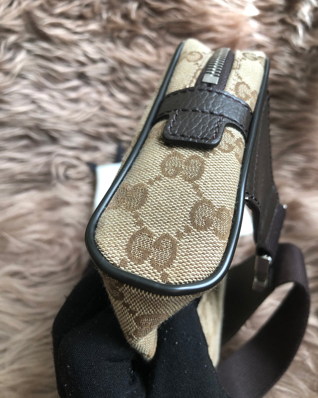 Preloved Gucci Waist Belt Bag GG Canvas