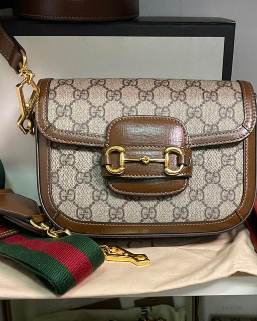 Preloved Authentic Gucci Horsebit 1955 Mini Bag – GG Supreme Canvas