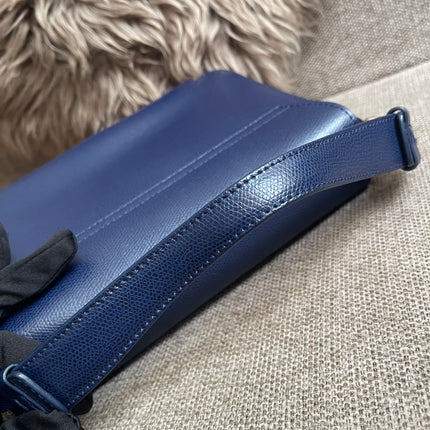 Preloved Authentic Furla Metropolis Small Shoulder Bag Navy Blue