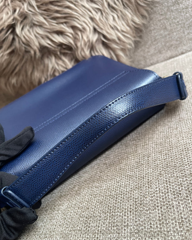 Preloved Authentic Furla Metropolis Small Shoulder Bag Navy Blue