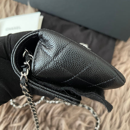 Preloved Authentic Chanel Glasses Case with Chain