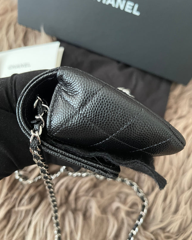 Preloved Authentic Chanel Glasses Case with Chain