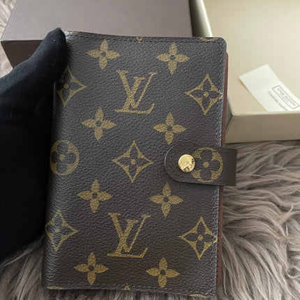 Preloved Authentic Louis Vuitton Agenda PM notebook cover monogram