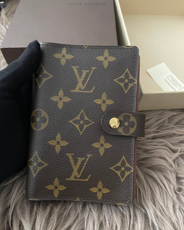 Preloved Authentic Louis Vuitton Agenda PM notebook cover monogram